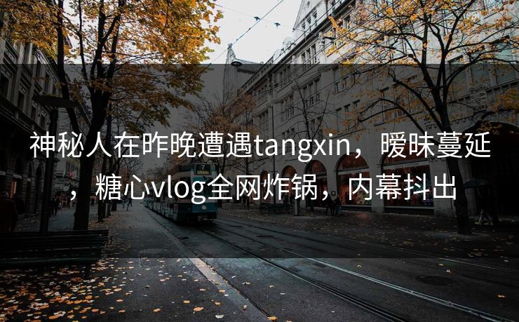 神秘人在昨晚遭遇tangxin，暧昧蔓延，糖心vlog全网炸锅，内幕抖出